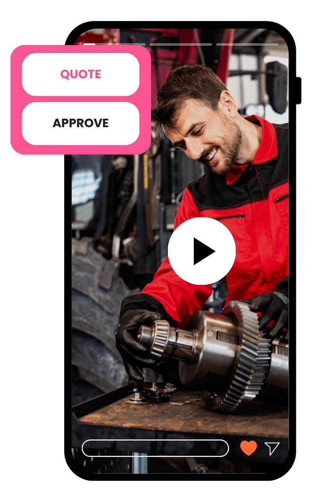 Video Messaging tool to increase sales and aftersales for tractors